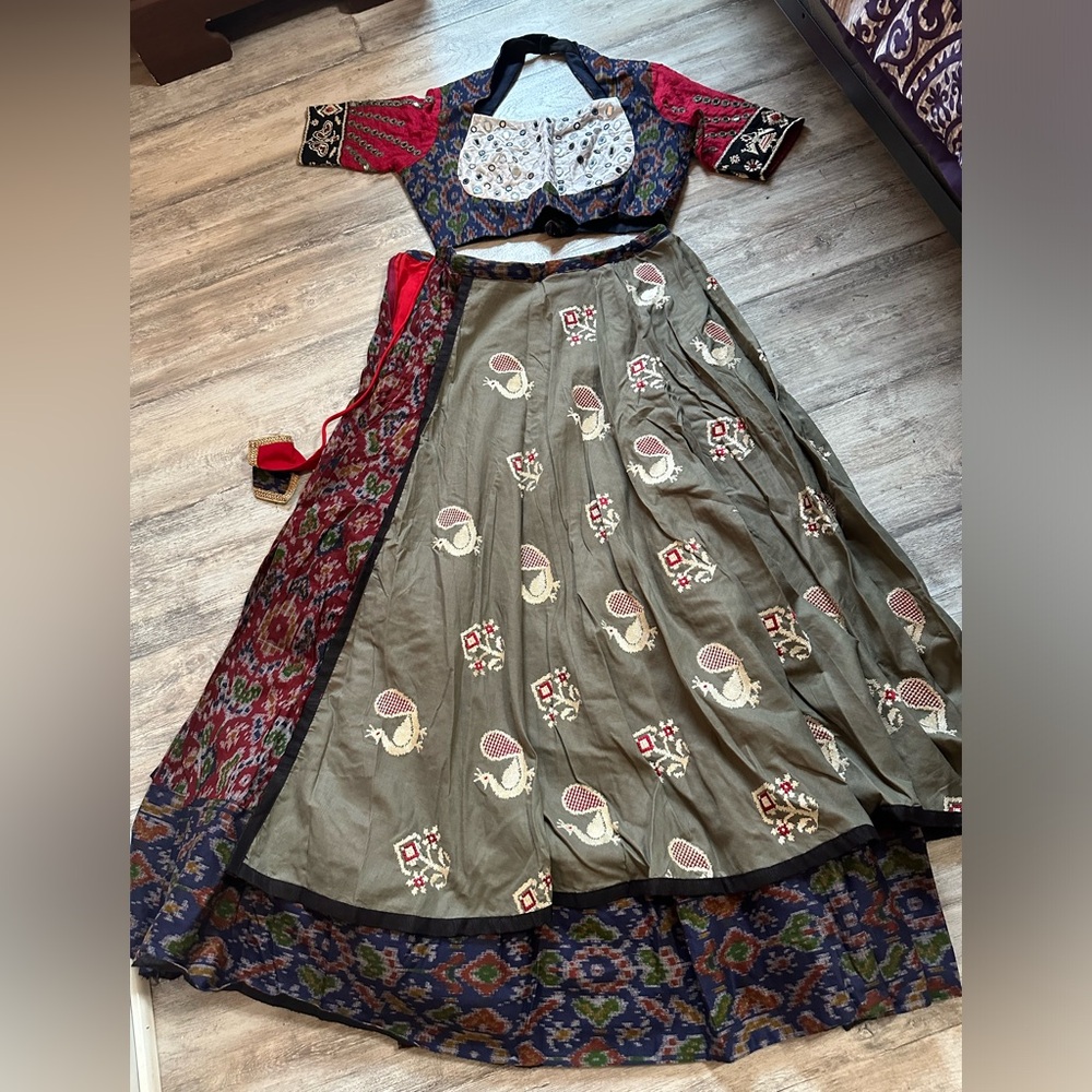 COPY - Chaniya choli wear once …with nice 2 layer chaniyo